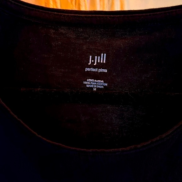 ⭐️NWOT JJILL PERFECT Shirt, Black, M, 100% Pima Cotton, Perfect for Layering 🖤💖 - Picture 2 of 12